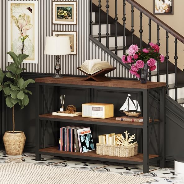 BON AUGURE Rustic Entryway Table, Farmhouse Hallway Table, Console Tables - Image 7