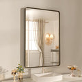 WEER 28x36 Inch Bronze Bathroom Mirror by WEER