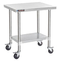 DuraSteel 24x30 NSF Stainless Steel Cart Work Table by DuraSteel