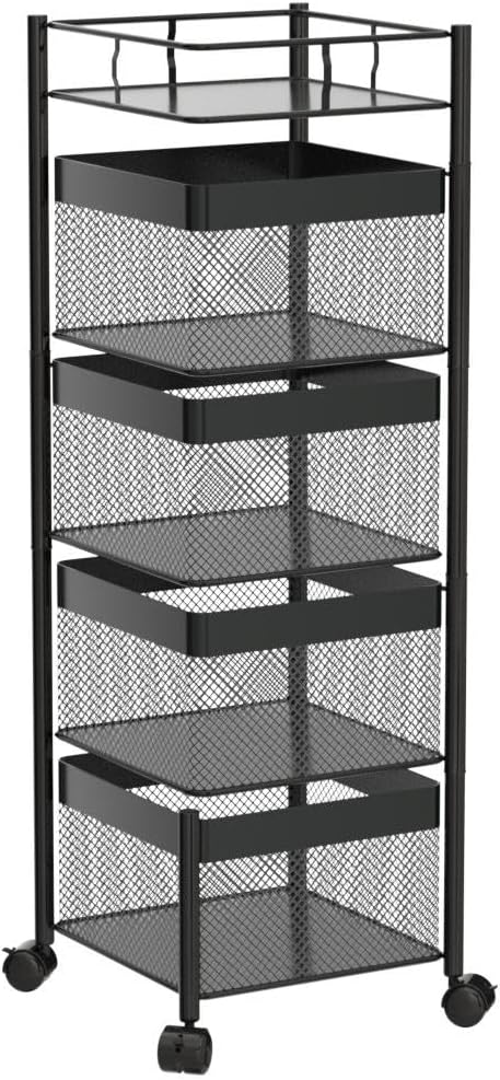 Rotating Kitchen Storage Rack，Bathroom Shelf，Kitchen Organization and - Image 5