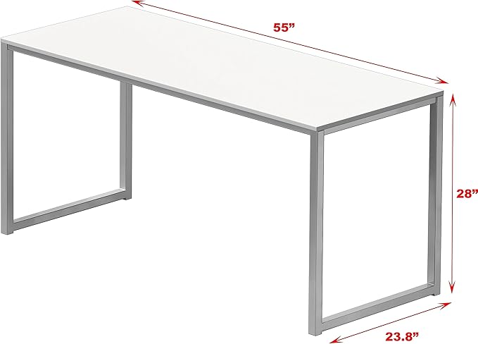 SHW Mission 55-Inch Home Office Computer Desk - Image 3