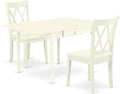 East West Furniture MZCL3-LWH-W 3 Piece Dinette Set by EastWestFurniture