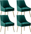 Velvet Dining Chairs, Furniture Collection Modern Contemporary Upholstered by RESTWORLD