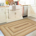 Homespice Cookie Dough Brown Braided Rugs 27x45 by Homespice