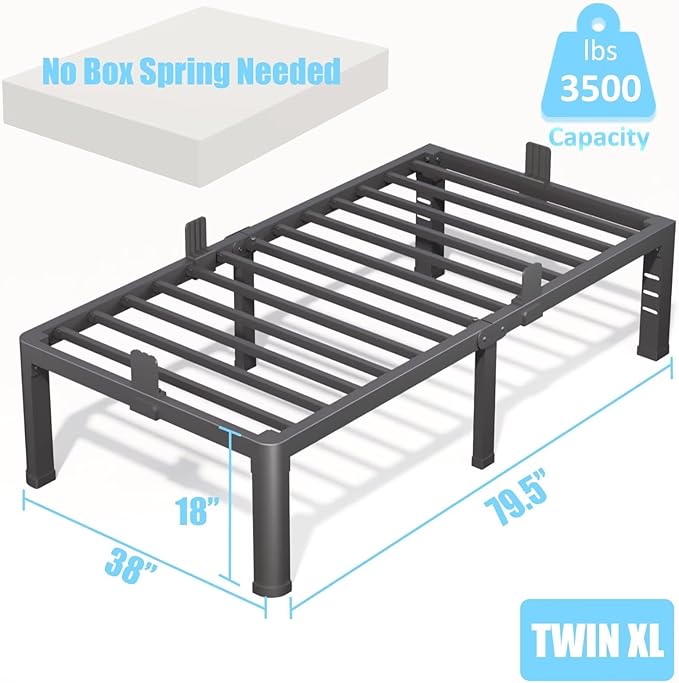 FUIOBYVV 18 Inch Twin XL Bed Frame - Image 3