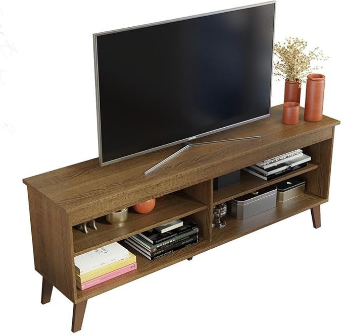 Madesa TV Stand Unit with 4 Shelves and Cable Management - Image 5
