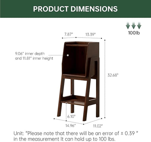 100% Solid Oak Ladder Shelf - Image 2