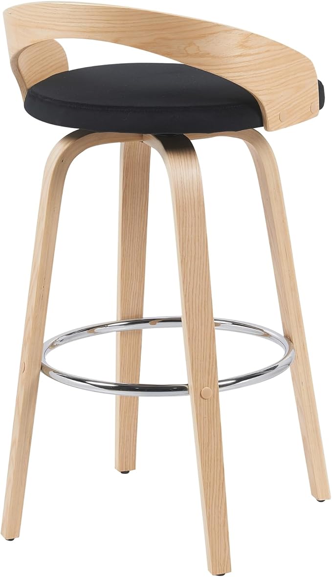 Sonia Modern Swivel Bar Height Stool - Image 4