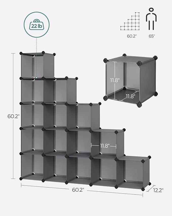 SONGMICS Cube Storage Organizer, Closet Organizers and Storage, Room - Image 8