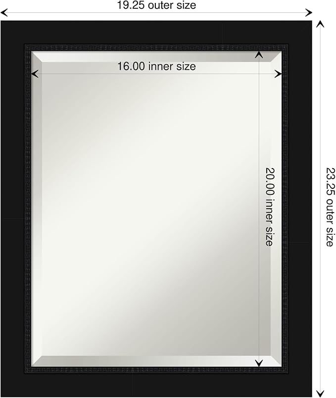 Amanti Art Black Bathroom Mirror - Image 4
