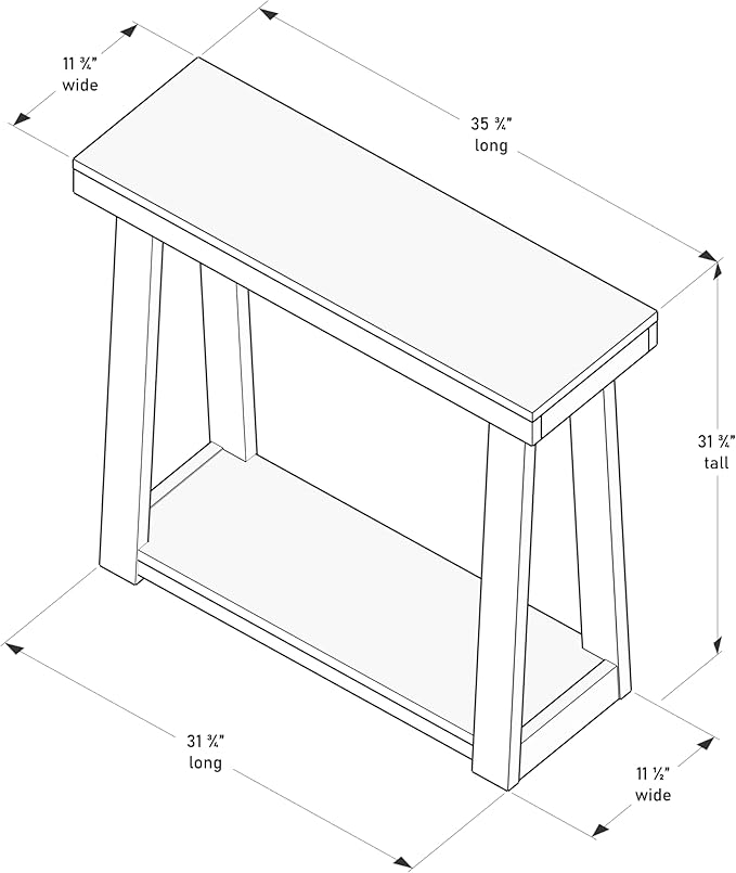 Plank+Beam Solid Wood Console Table - Image 2