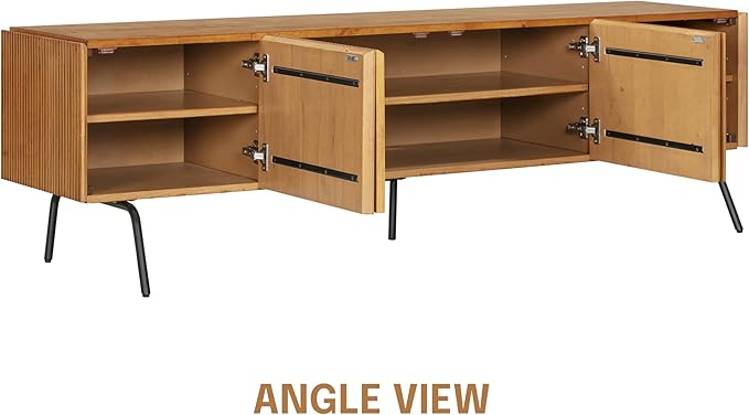 NTC Veil TV Stand with 4 Doors for TVs up to 75’’, Media Console with Vertical - Image 7