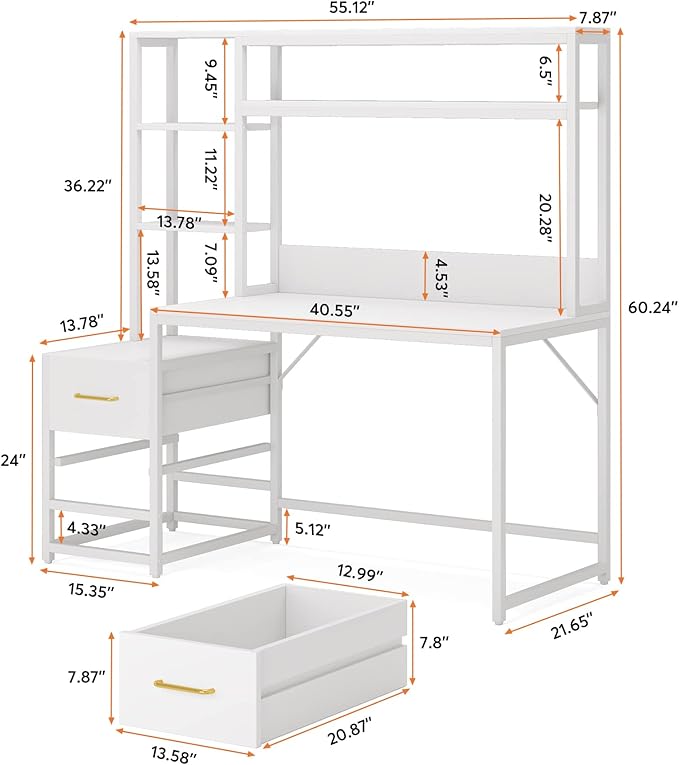Tribesigns 55 Inch Computer Desk - Image 2