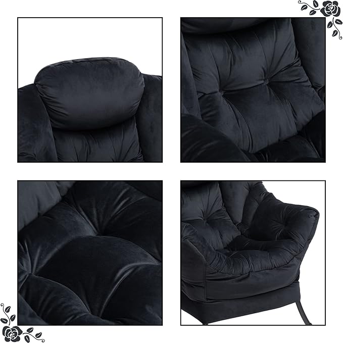HollyHOME Fabric Large Lazy Chair - Image 8