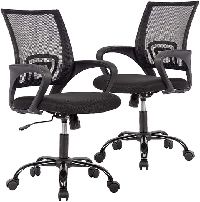 BestOffice Mesh Computer Back Support Modern Executive Adjustable Task Rolling by BestOffice