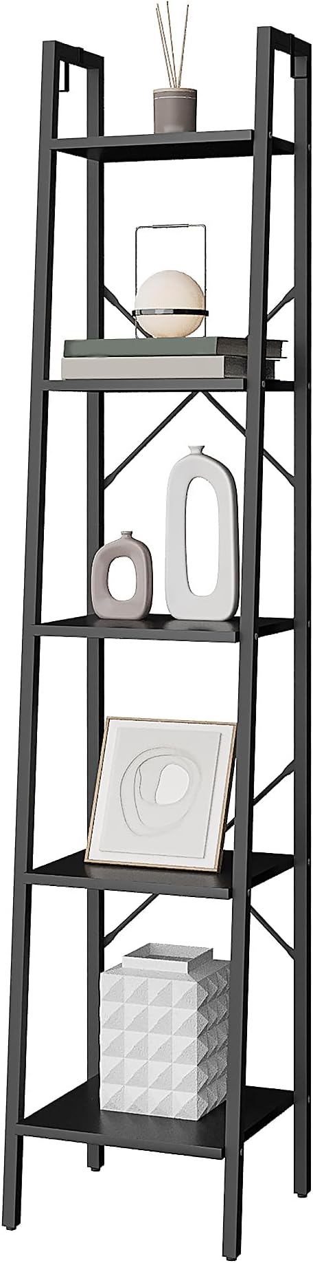 Ladder Shelf, Bookshelf Bookcase, Freestanding Corner Storage Shelve - Image 4