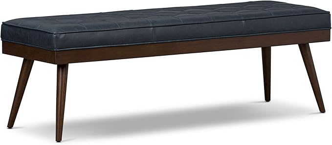 POLY & BARK 55" Tufted Leather Bed Bench by POLY+%26+BARK