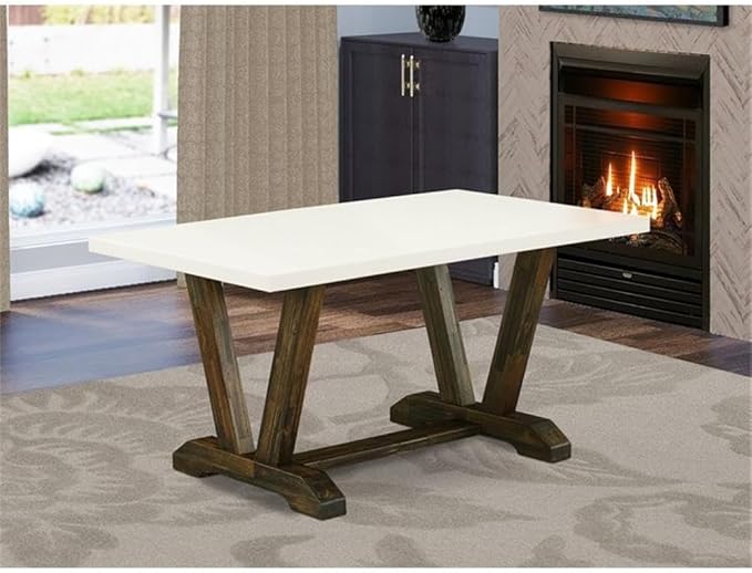 East West Furniture VT726 V-Style Dining Table - Image 2