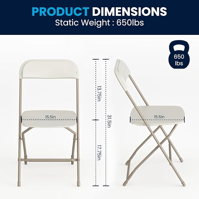 Flash Furniture Hercules Series Plastic Folding Chair - Image 2