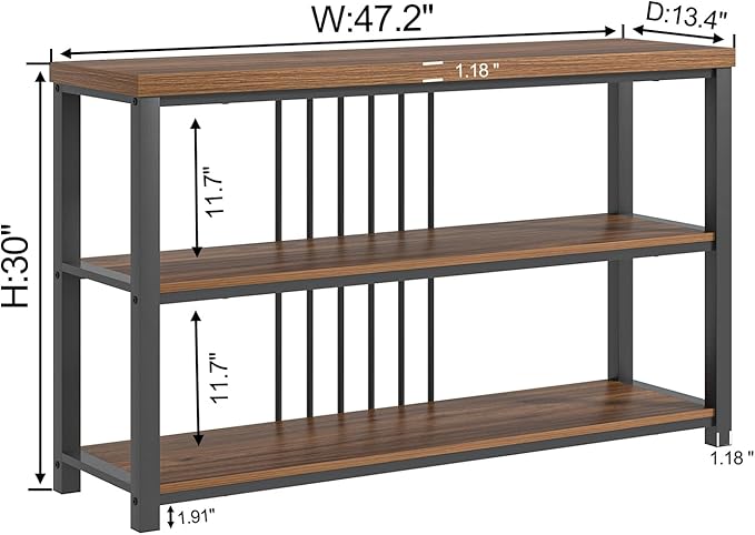 FOLUBAN Console Table for Entryway, Narrow Sofa Table - Image 2