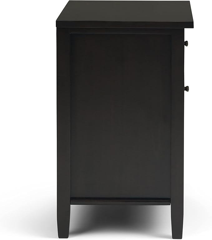 SIMPLIHOME Warm Shaker SOLID WOOD 24 Inch Wide Transitional Bedside Nightstand - Image 10