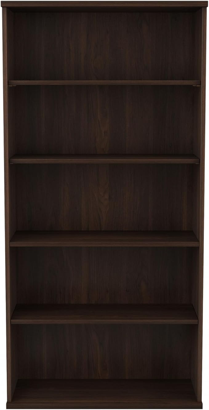 Bush Business Furniture Studio C Tall 5 Shelf Bookcase in Black Walnut - Image 4