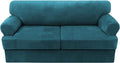 H.VERSAILTEX Sofa Cover 3 Piece T Cushion Sofa Slipcovers Thick Velvet Couch by HVERSAILTEX