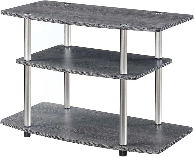 Convenience Concepts Designs2Go 3-Tier TV Stand, Weathered Gray by ConvenienceConcepts
