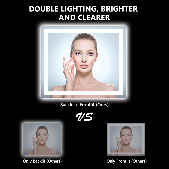 36x30 Inch LED Bathroom Mirror - Image 3