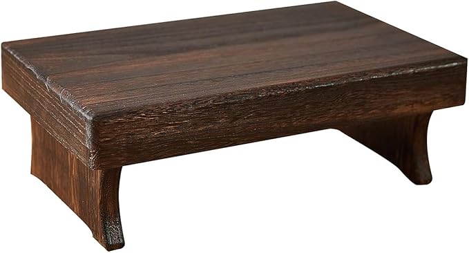 Wood Step Stool, Portable Rectangle Bed Stool, Small Step Ladder by Unknown
