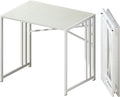 Small Folding Desk 32 inch, No Assembly Required Small Office Desk, Writing by Lutown-TeenHome