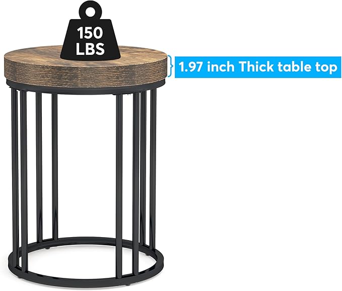 LITTLE TREE Round Side Table, End Table - Image 9