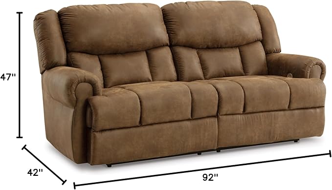 Signature Design by Ashley Boothbay Classic Faux Leather 2 Seat Power Reclining - Image 3