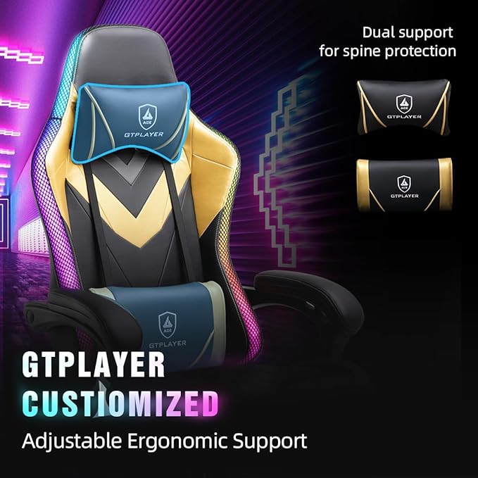 GTPLAYER Gaming Chair, RGB Gaming Chairs - Image 4