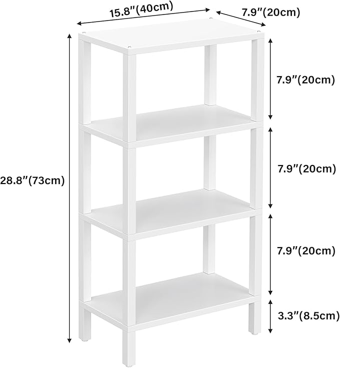 TUTOTAK Small Side Table, Narrow End Table, Skinny Sofa Table, Slim Nightstand - Image 3