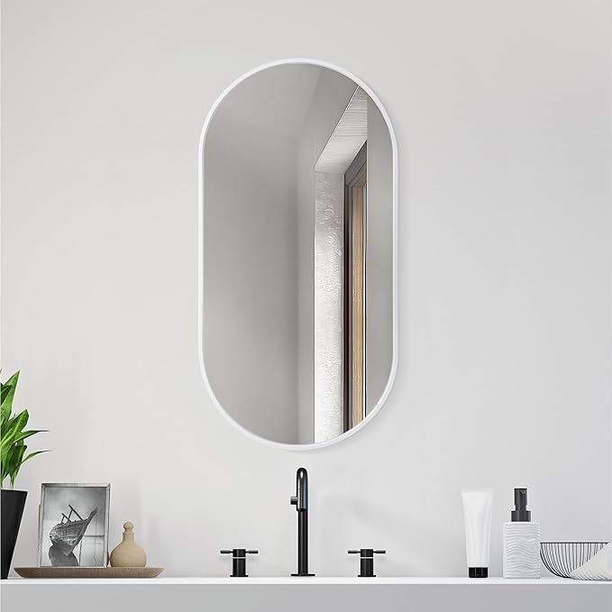 Navaris Oval Wall Mirror by Navaris