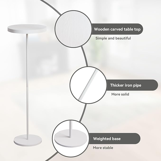 Small Side Table, Metal Round Drink Table, Desktop Diameter 7.87“ - Image 5