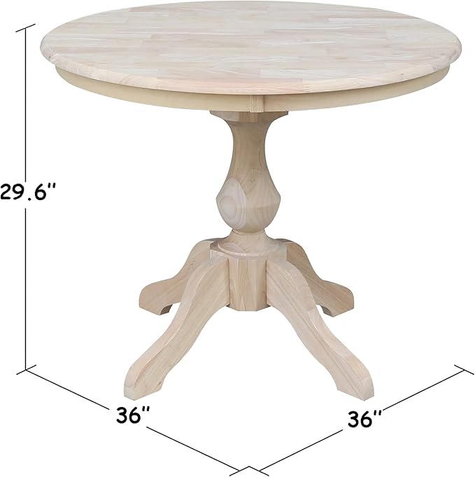 IC International Concepts, 29.9" High, Solid Real Wood, Sturdy Parawood - Image 3