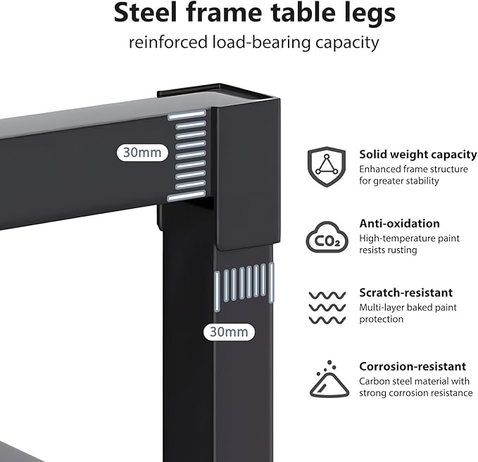 DlandHome 71 inches X-Large Computer Desk, Composite Wood Board, Decent and - Image 5
