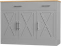Shintenchi Modern Farmhouse Sideboard Buffet Cabinet by Shintenchi