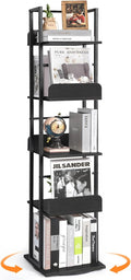 Bikoney Rotating Bookshelf, 5-Tier Bookshelves Tower by Bikoney