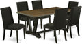 East West Furniture V677FL624-7 7 Piece Dinette Set Consist of a Rectangle by EastWestFurniture