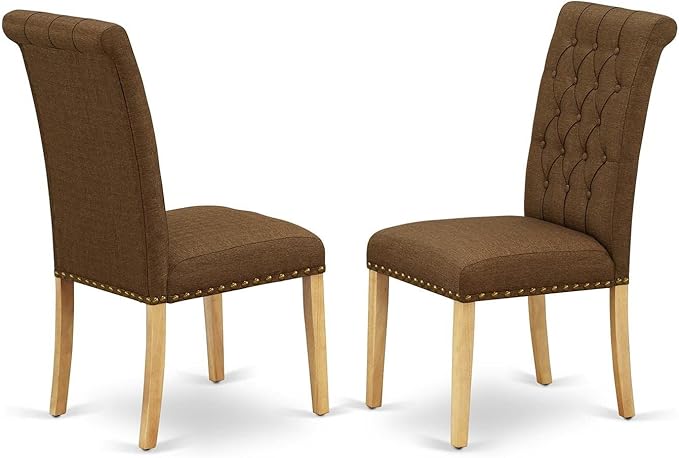 East West Furniture OXBR3-OAK-18 3 Piece Dinette Set - Image 3