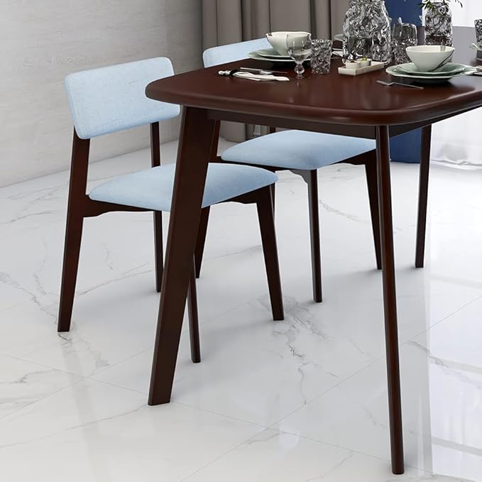 WoodShine Mid Century Modern Real Solid Wood Dining Table, Working Desk - Image 9
