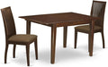 East West Furniture MLIP3-MAH-C 3 Piece Dining Table Set Contains a Rectangle by EastWestFurniture