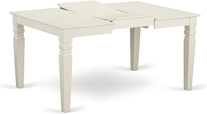 East West Furniture WEIP5-LWH-W 5 Piece Dining Set Includes a Rectangle Dining - Image 4