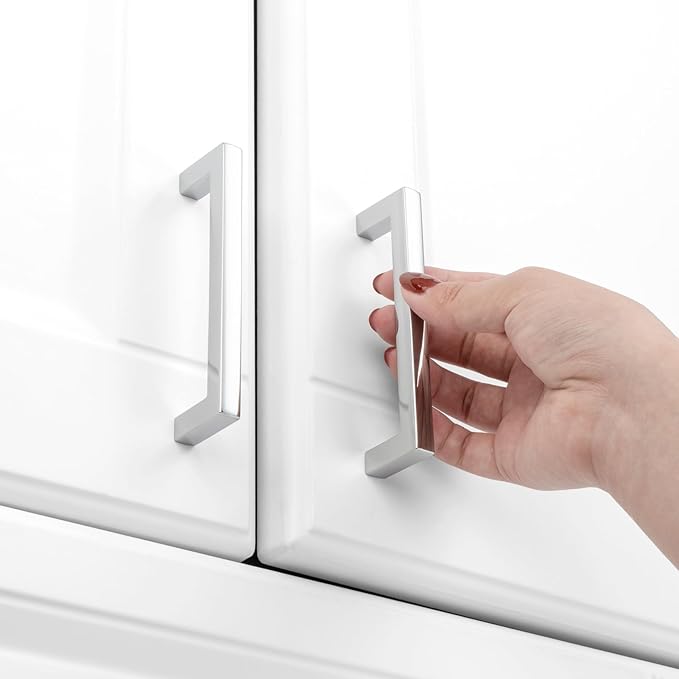 KOOFIZO 30-Pack Solid Square Bar Cabinet Handle - Image 3