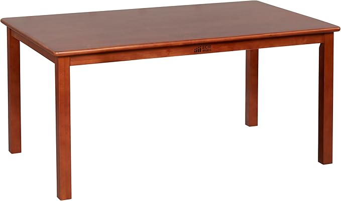 ECR4Kids 30in x 48in Rectangular Hardwood Table by ECR4Kids