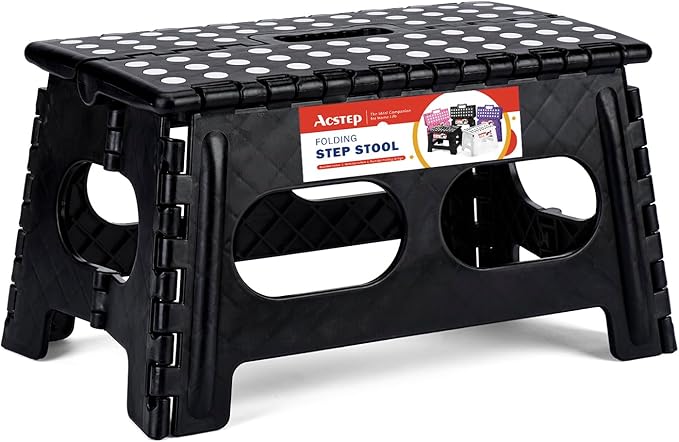 ACSTEP Folding Step Stool, 15-Inch Extra Wide 9Inch Height Heavy Duty Stepping by ACSTEP