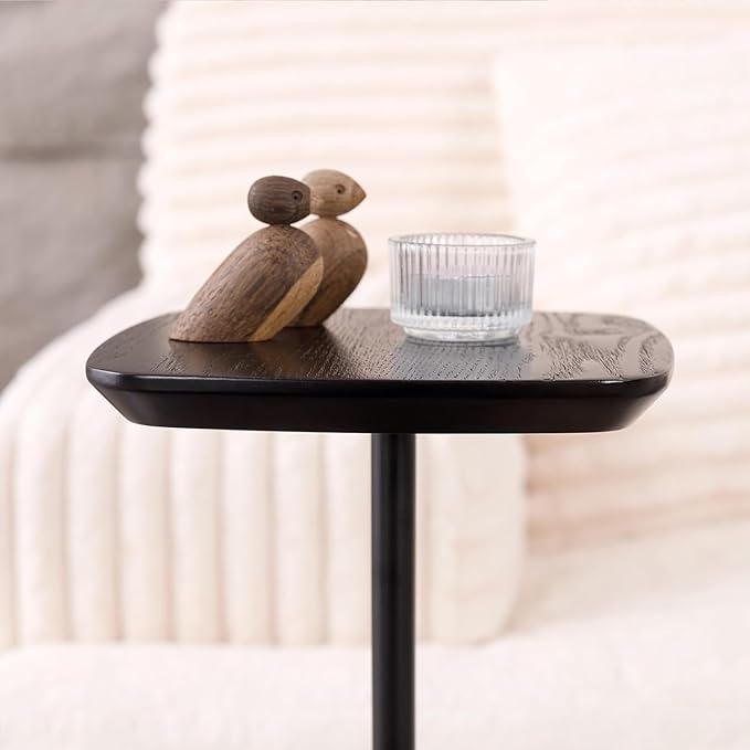 Pedestal Side Table, Small Drink Tables Pedestal Stand, Cocktail Martini Coffee - Image 6